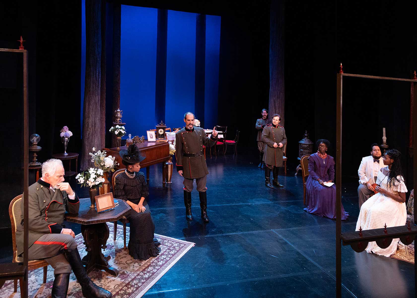 Cast of THREE SISTERS